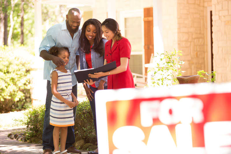 Home for sale with family